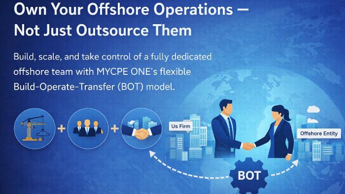 MYCPE ONE Launches Build-Operate-Transfer Model to Help Mid to Large Accounting Firms Own Their Offshore Operations