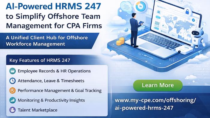 MYCPE ONE Launches AI-Powered HRMS 247 to Simplify Offshore Team Management for CPA Firms